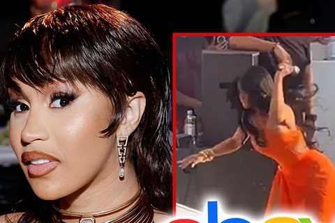 Cardi B's Vegas Mic Back on eBay for $1 Million or Best Offer