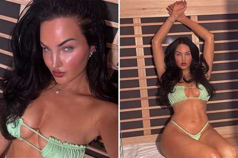 Heat Up With Model Natalie Halcro In These Sexy Sauna Snaps!
