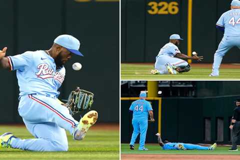 Rangers’ Adolis Garcia makes jaw-dropping barehanded catch