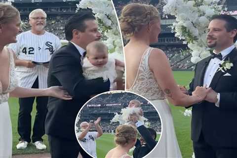 White Sox game features 60-second wedding ceremony between innings