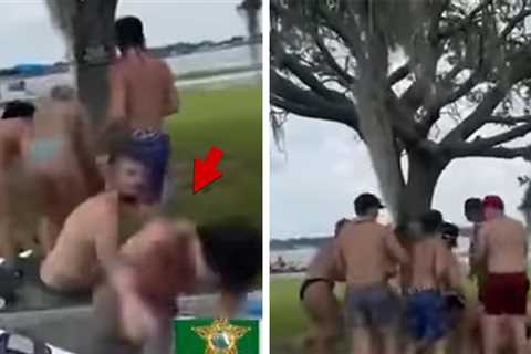 Florida Lakeside Brawl Caught on Insane Video, 8 Arrested