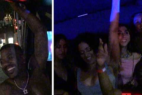 Ray J Takes Off Shirt, Dances on 'TMZ After Dark' Tour