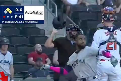 Seattle Mariners' Victor Robles Throws Bat At Pitcher During Game, Wild Video
