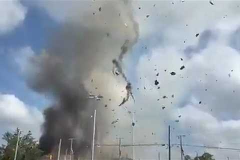 Car Crashes Into Building, Sparking Huge Explosion in N.C., On Camera