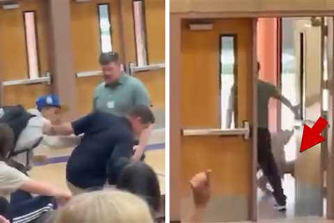 Feisty High School Student Body Slammed by Staff Member, on Video
