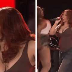 Cardi B’s Pregnant Stomach Visible in Tight Top at Global Citizen Festival
