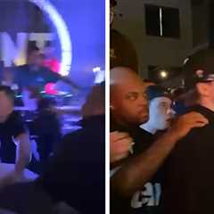 The Kid Laroi's Crew Fights Bar Security, on Video