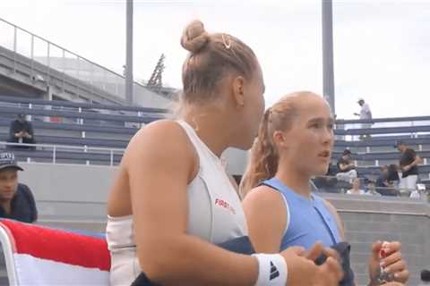 Mirra Andreeva has awkward US Open run-in with fan while on court