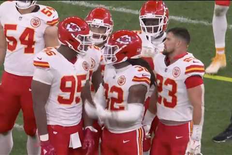 Chris Jones, Chiefs teammate have screaming war in tense moment during upset Chargers loss