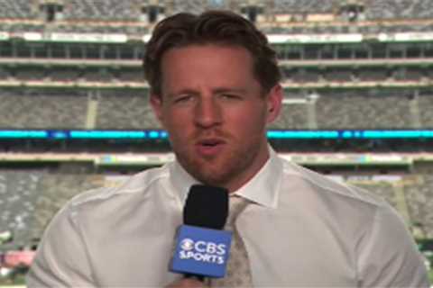 J.J. Watt’s ‘feathered and lethal’ hairstyle draws attention in his CBS booth debut