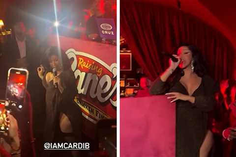 Cardi B Performs at VMA After Party, Lenny Kravitz and Jamie Foxx in Crowd