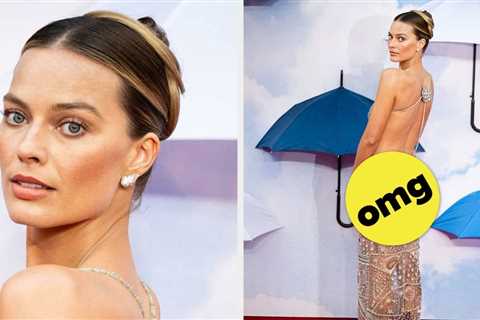 People Can't Stop Talking About Margot Robbie's Big, Bold, Beautiful Naked Dress On The Red Carpet