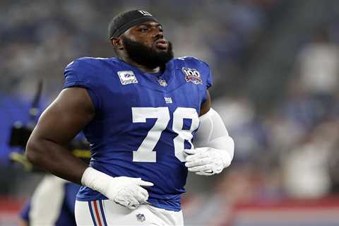Giants’ Andrew Thomas limited in long-awaited return from foot injury