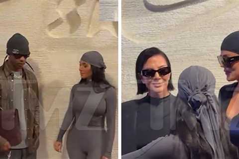 Kim Kardashian Stuns in Bodysuit at SKIMS/Nike Launch Party in NYC