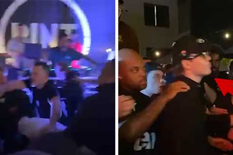 The Kid Laroi's Crew Fights Bar Security, on Video