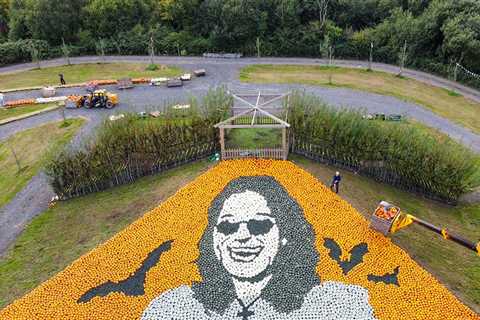 Ozzy Osbourne's Family Visits Pumpkin Patch With Mural Tribute to Late Rocker