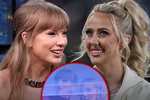 Taylor Swift and Brittany Mahomes Match in Red at Chiefs vs. Commanders Game