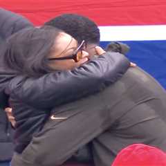 Jameis Winston shares moment with wife before his first Giants start