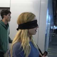 Addison Rae Wears Eye Mask On Her Way Out of Airport