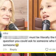 People Are Praising Amy Poehler For The Heartfelt Four-Word Question She Asked Ariana Grande About..