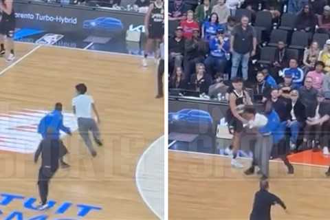 Fan Storms Court During Clippers Vs. Nuggets Game, Puts Security On Skates