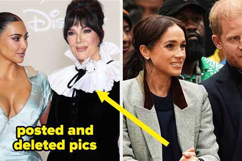 Here's Why The Kardashians Deleted Those Photos Of Prince Harry And Meghan Markle From Kris's 70th..