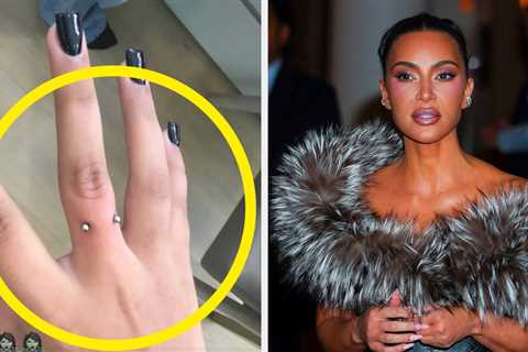 Kim Kardashian Reacted To Criticism Of North West's Finger Piercing