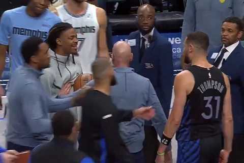 Klay Thompson obliterates Ja Morant after heated exchange: ‘He’s been running his mouth for a long..