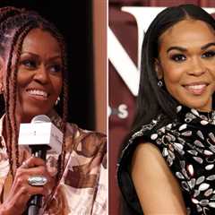 Michelle Obama & Michelle Williams Pose for Pictures Backstage at Brandy & Monica’s Tour