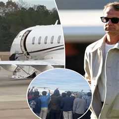 Lane Kiffin contingent peppered with boos, vulgar gestures by Ole Miss fans as they board plane for ..