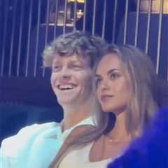 Jannik Sinner spotted with model girlfriend for first time