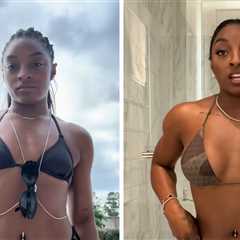 Simone Biles Shares Before And After Videos Following Boob Job