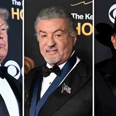 Donald Trump, Sylvester Stallone Lead Star Arrivals at 48th Kennedy Center Honors