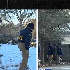 FBI Agents Seen Examining Snow in Hunt for Brown University Shooter, on Video