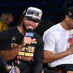 Jalen Brunson wasn’t consulted on Knicks’ NBA banner decision — but has no problem with it