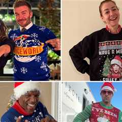 Stars In Tacky Holiday Sweaters!