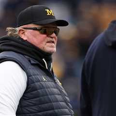 Crying Sherrone Moore had intense blowup with Wink Martindale as Michigan crumbled