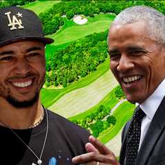 Mookie Betts Plays Golf With Barack Obama at Swanky Los Angeles Country Club
