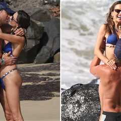 Alessandra Ambrosio Caught Smooching Buck Palmer on Brazilian Beach