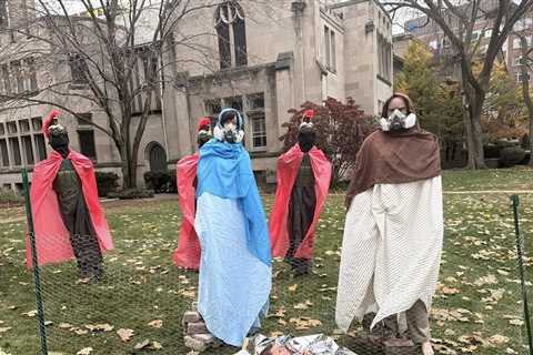 Zip-Tied Baby Jesus Guarded by ICE Agents in Illinois Church Nativity Scene