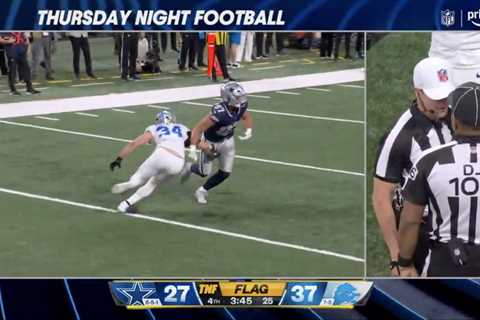 How the refs spoiled crucial Cowboys-Lions ‘TNF’ showdown