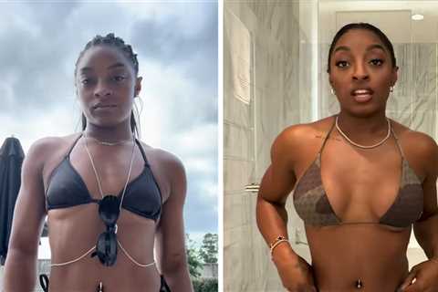 Simone Biles Shares Before And After Videos Following Boob Job