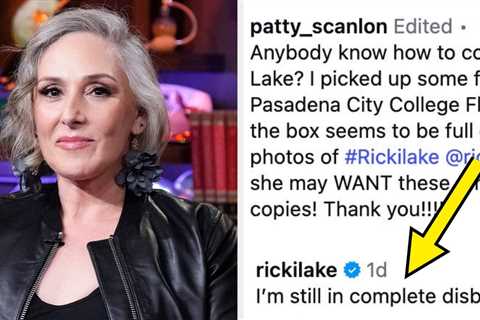 People Are Emotional Over Ricki Lake’s Response To Her Old Family Photos Being Found At A Flea..