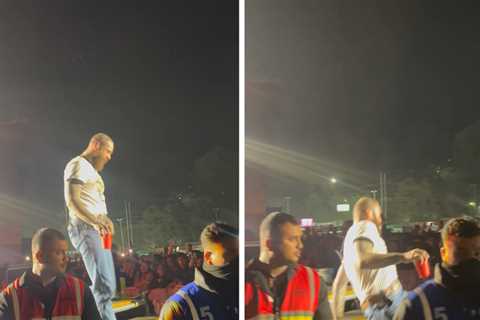 Post Malone Takes Dramatic Tumble Mid-Show in India, See Video