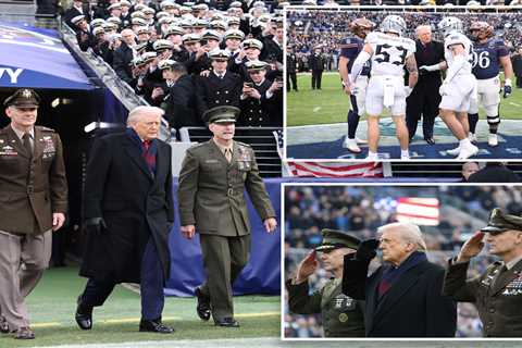 Trump attends annual Army-Navy game after condemning attack that killed 3 Americans in Syria