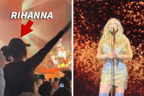 Rihanna Exchanges Words With Fan at Mariah Carey Concert, on Video