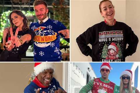 Stars In Tacky Holiday Sweaters!