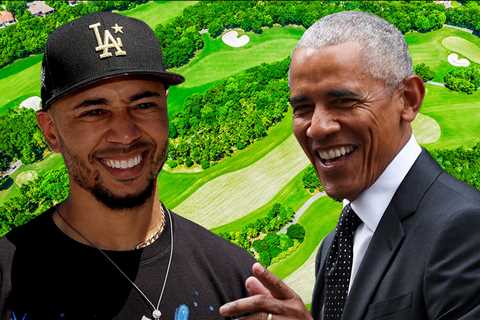 Mookie Betts Plays Golf With Barack Obama at Swanky Los Angeles Country Club