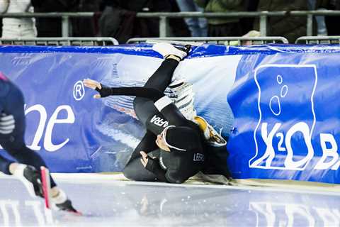 Jake Paul’s speed skater fiancée Jutta Leerdam crashes out at Olympic trials with Italy hopes in..