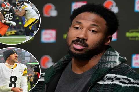 Myles Garrett takes jab at Aaron Rodgers, Steelers after not breaking NFL sack record